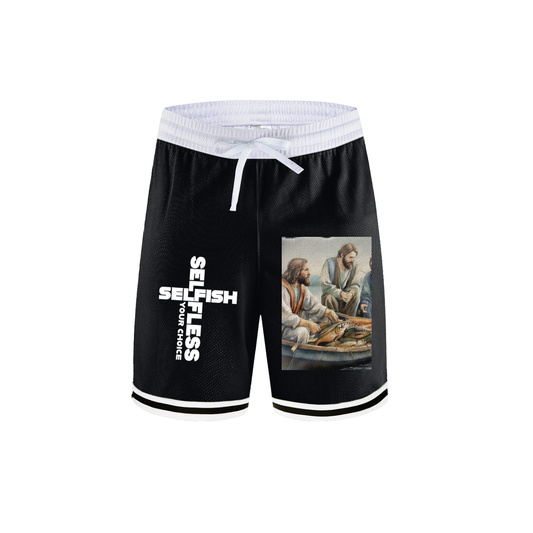 SSYC.  Stripe Trim Basketball Shorts